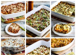 Casserole avec riz au chou-fleur faible en glucides et Keto Casseroles à faible teneur en glucides et céto avec riz au chou-fleur - Kalyn's Kitchen