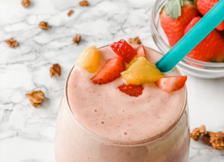 Smoothie aux Fraises et Mangue – Recette Minceur Organize Yourself Skinny